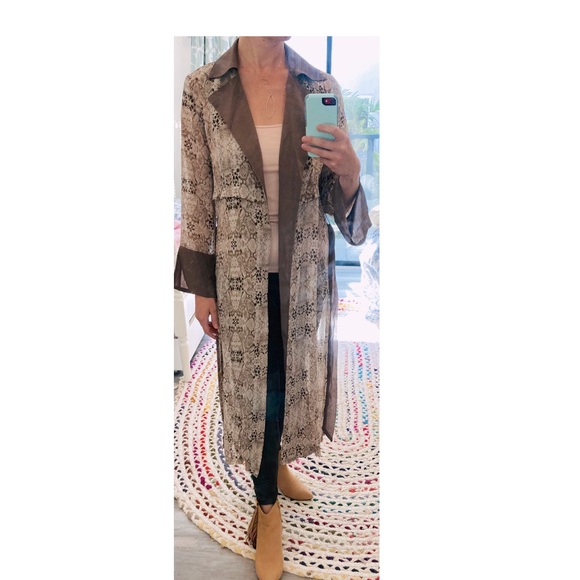 Mystree Reptile Print Kimono Dress - Picture 5 of 6